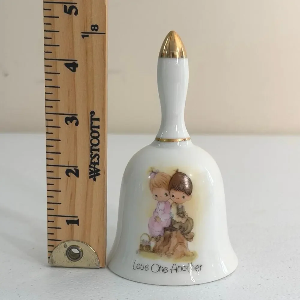 Vintage Precious Moments Enesco “love one another” porcelain bell